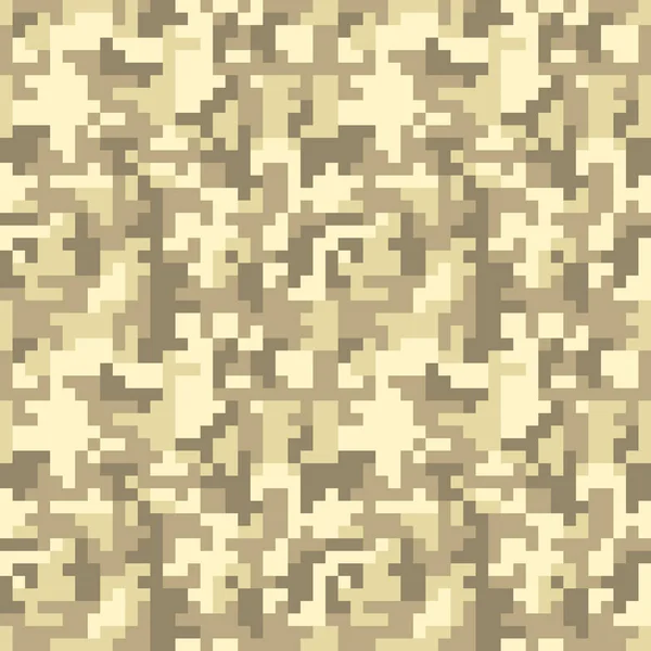 Pixel camo seamless pattern — Stock Vector