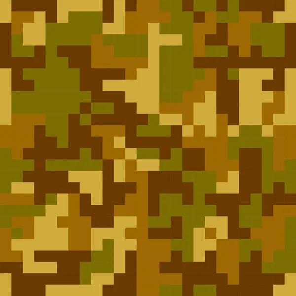 Pixel camo motif sans couture — Image vectorielle
