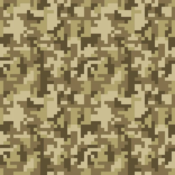 Pixel camo sömlösa mönster — Stock vektor