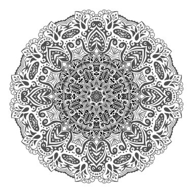 Mandala. Etnik elemen dekoratif