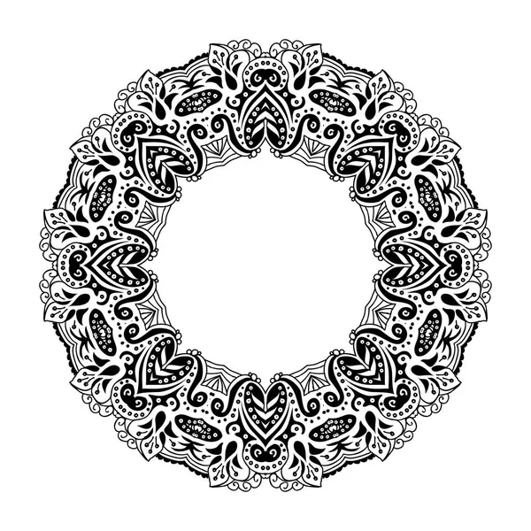 Mandala. Éléments ronds décoratifs ethniques — Image vectorielle