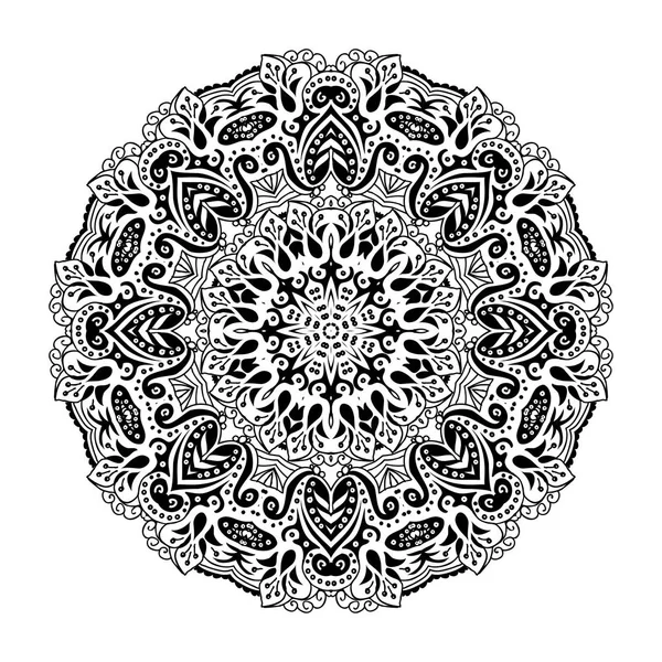 Mandala. Etnik elemen dekoratif — Stok Vektör