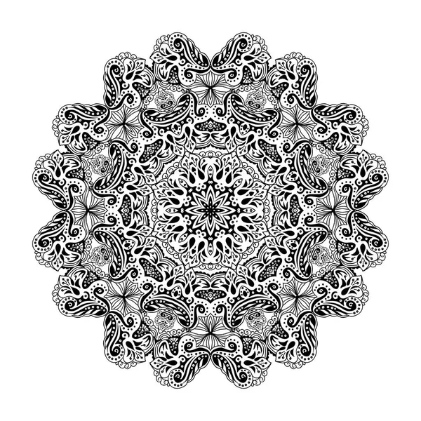 Mandala. Etnik elemen dekoratif — Stok Vektör