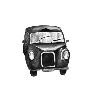 Londra vintage taksi taksi araba