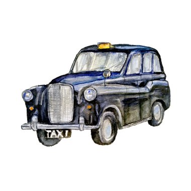 Londra vintage taksi taksi araba