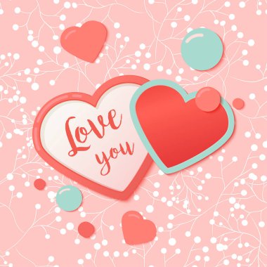 Sevgililer Günü tebrik kartı.