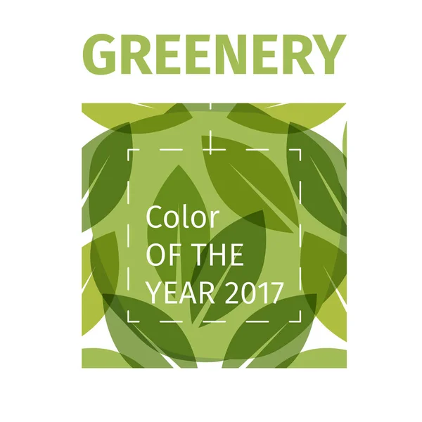 Grönska färg året banner — Stock vektor
