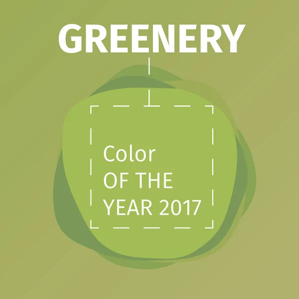 Grönska färg året banner — Stock vektor