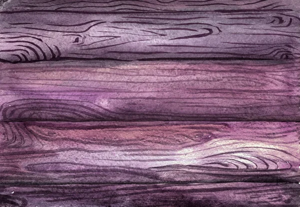 Akvarelu Dřevěná prkna — Stock fotografie