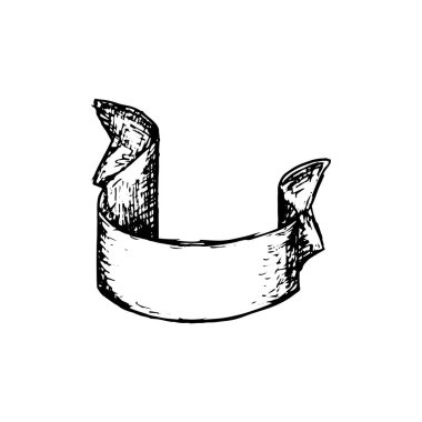 vintage şerit çizilmiş