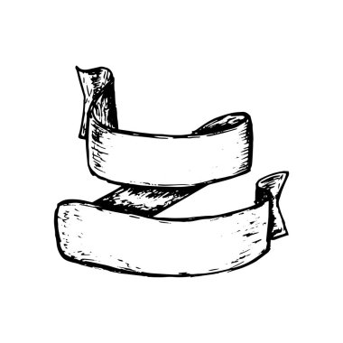 vintage şerit çizilmiş