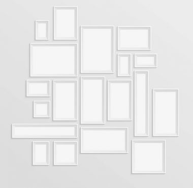 siyah ve beyaz boş çerçeveler