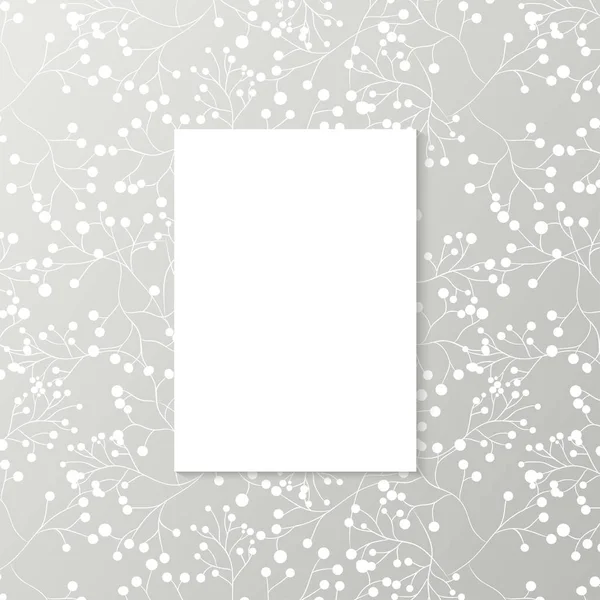 White blank copy space on grey — Stock Vector
