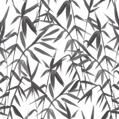 Bambu ağacı siluet seamless modeli