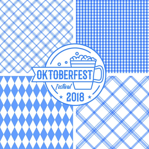 2018 Oktoberfest cartaz — Vetor de Stock