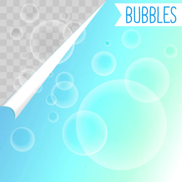 Bulles de savon shampooing clipart — Image vectorielle