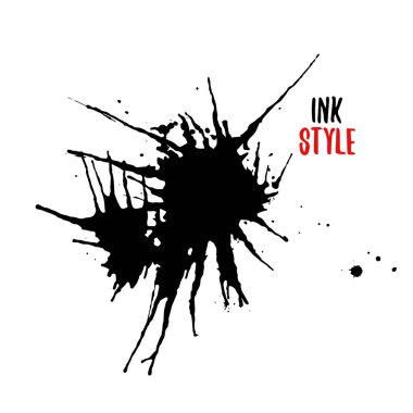 Siyah leke mürekkep tarzı