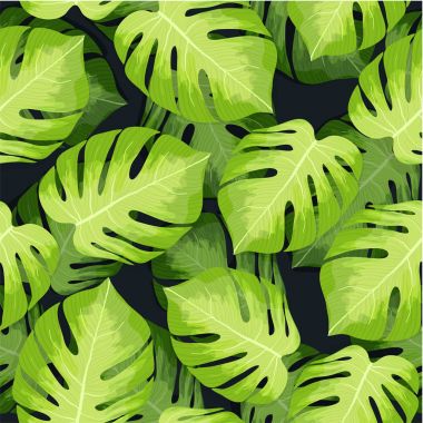 Dikişsiz desen palmiye yaprakları