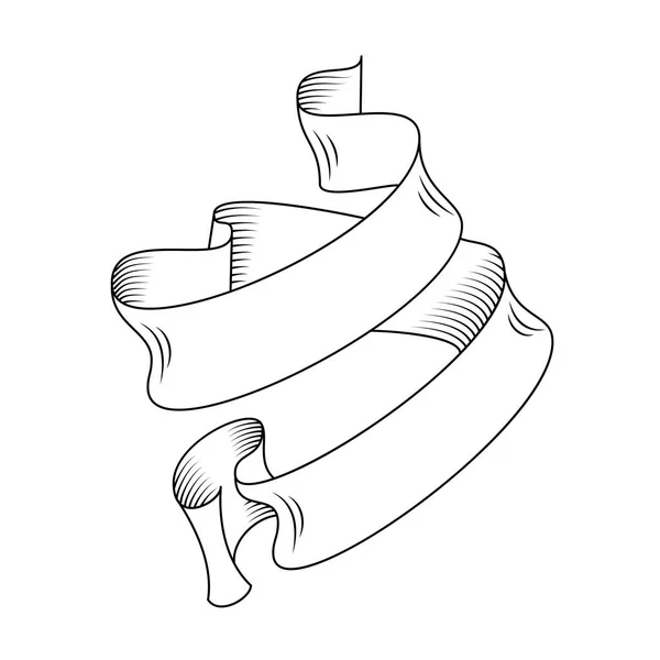 Nastro di scorrimento in contorno — Vettoriale Stock