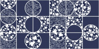 Blye Vektörü Azulejo Seramik Döşemeler Kusursuz Desen