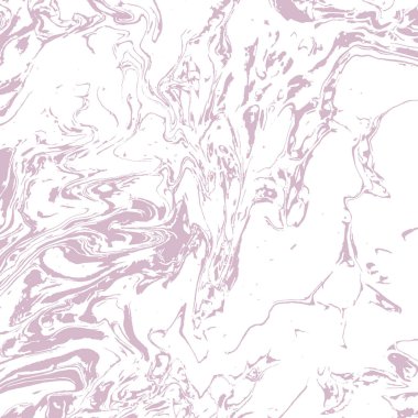 Renk karıştırıcı pastel pembe mermer dokusu. Tek renkli arka plan vektör çizimi. Soyut arkaplan çizimi. Beyaz ve mor boya sıçraması. Taş dokusu. Mermer. Paket kağıdı ya da duvar kağıdı