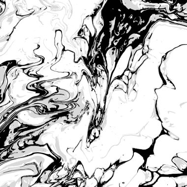Renk karıştırıcı mermer dokusu. Tek renkli arka plan vektör çizimi. Soyut arkaplan çizimi. Beyaz ve siyah boya sıçraması. Taş dokusu. Mermer. Paket kağıdı, duvar kağıdı, tekstil tasarımı