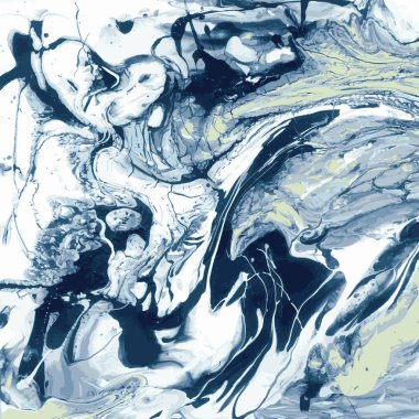 Yaratıcı raster boya arka planı. Suluboya veya guaj ile boyanmış akrilik doku. Difüzyon izli çok renkli sanat eserleri. Duvar kağıdı ve modern dekorasyon, yağ sıçrama ve dalga teması