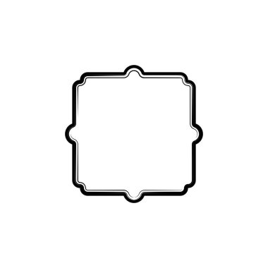 Vintage vektör çerçeve izole eleman. Sosyal medya hikayeleri ve afişler için el yapımı mürekkep ve vignette vintage tabelaları. Düzen yazdırma tasarımı için