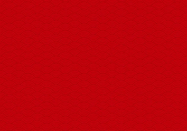 2020 Feliz Año Nuevo Chino Rojo Ondulado Claro Vector Fondo — Archivo Imágenes Vectoriales