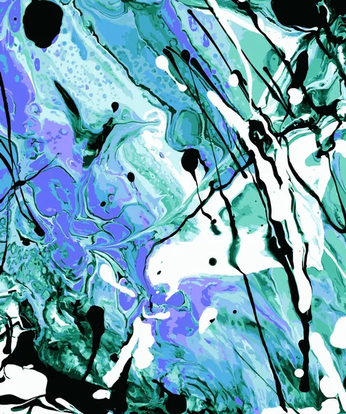 Креативный Растровый Фон Акриловая Текстура Окрашенная Акварелью Гуашь Многоцветные Произведения — стоковый вектор