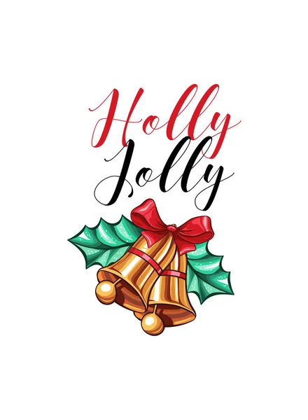 Merry Christmas Cartoon Vector Banner Template Cute Santa Red Hat — 스톡 벡터