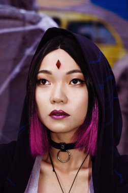 Kyiv, Ukrayna - 22 Eylül 2019. Comic Con Ukrayna Festivali. Süper kahraman kostümü giymiş oyuncular. Dc Çizgi Romanları
