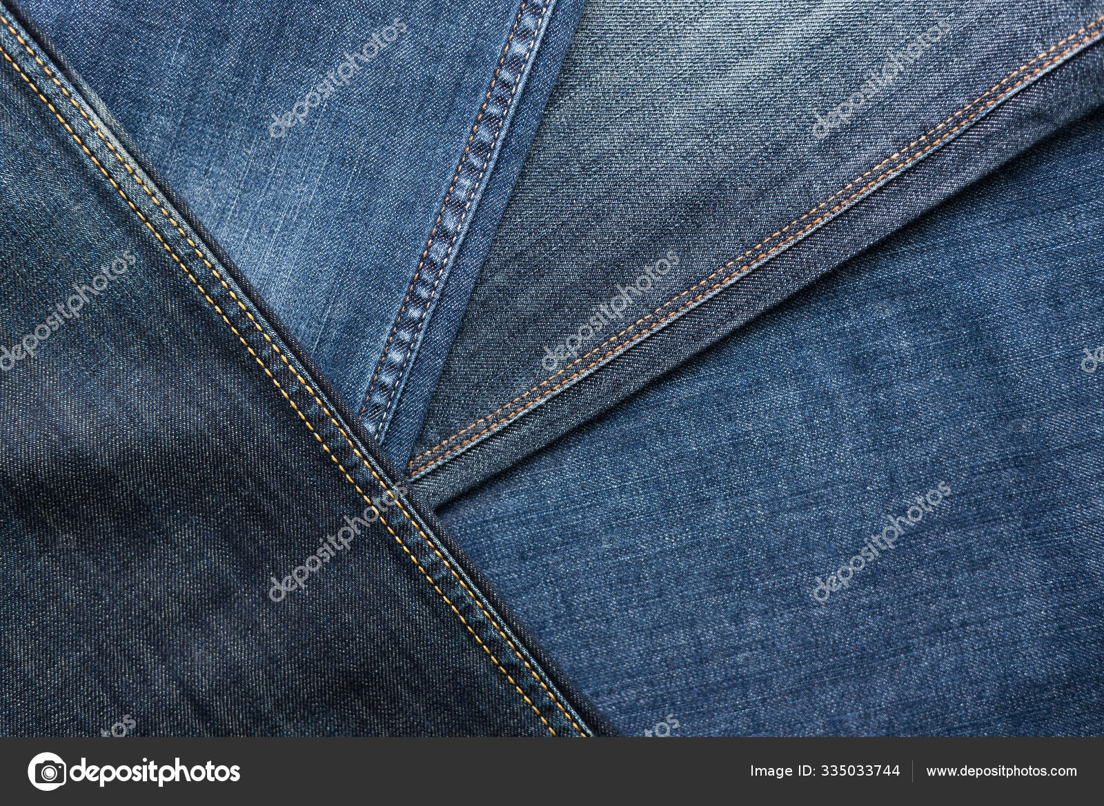 different shades of blue jeans