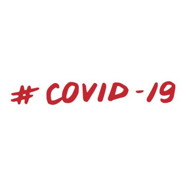 Coronavirus uyarı posteri. Covid-19 yazı pankartı. Hastalık salgınını önlemek için imzala. Corona virüs salgını broşürünü durdurun. Vektör 10.