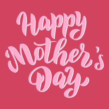 Anneler günün kutlu olsun. Tipografi yazı tipi kartpostalını selamlıyorum. Kutlama afişi, poster, Anneler Günü şablonu. Vektör 10.