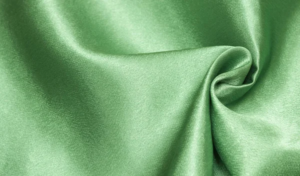 Smooth Elegant Green Silk Satin Luxury Cloth Texture Can Used — ストック写真