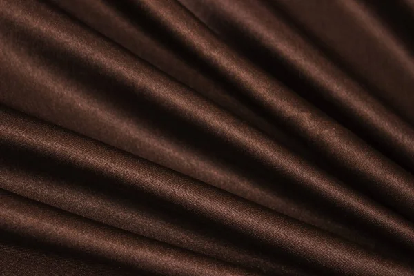 Smooth Elegant Brown Silk Satin Luxury Cloth Texture Can Used — ストック写真