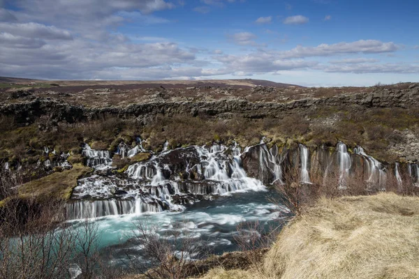 Bjarnafoss έναν καταρράκτη σε Δυτική Ισλανδία — Φωτογραφία Αρχείου