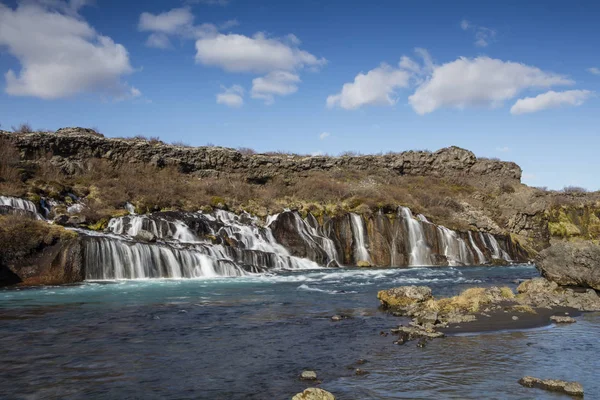Bjarnafoss водоспад у західній Ісландії — стокове фото