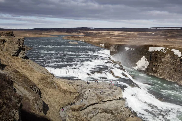 Водопад Галльфосс в Исландии. Исландия — стоковое фото