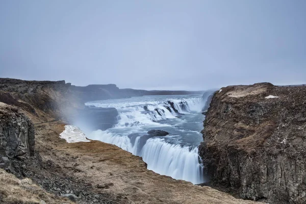 Cascada Gullfoss en Islandia. Islandia — Foto de Stock