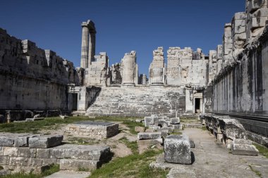 Apollon Tapınağı Didyma Antik şehir, Aydın, Türkiye içinde görünümünü.