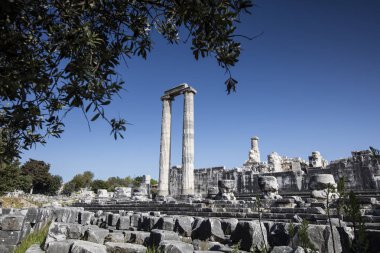 Apollon Tapınağı Didyma Antik şehir, Aydın, Türkiye içinde görünümünü.