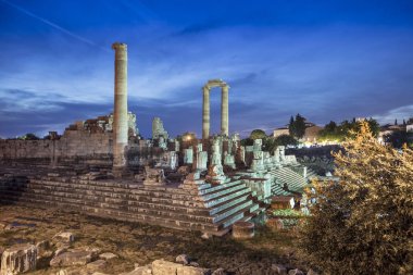 Apollon Tapınağı Didyma Antik şehir, Aydın, Türkiye içinde görünümünü.
