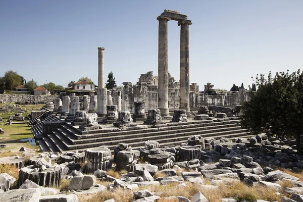 이, 아이 딘, 터키의 고 대 도시에 아폴로의 사원의 보기. — 스톡 사진