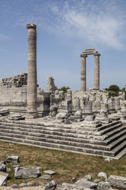 Apollon Tapınağı Didyma Antik şehir, Aydın, Türkiye içinde görünümünü.
