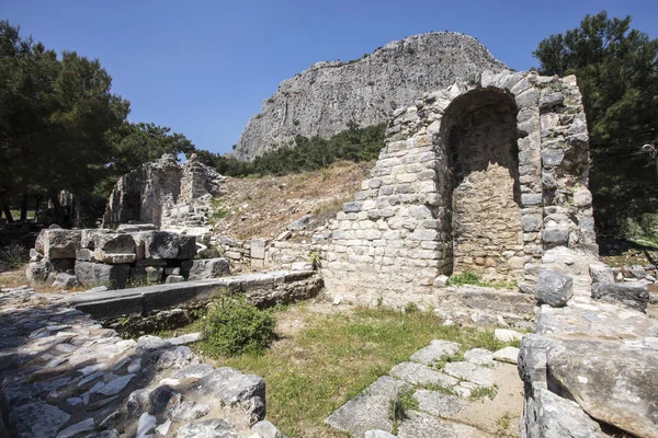 Ruinas de la antigua ciudad de Priene, Turquía — Foto de Stock