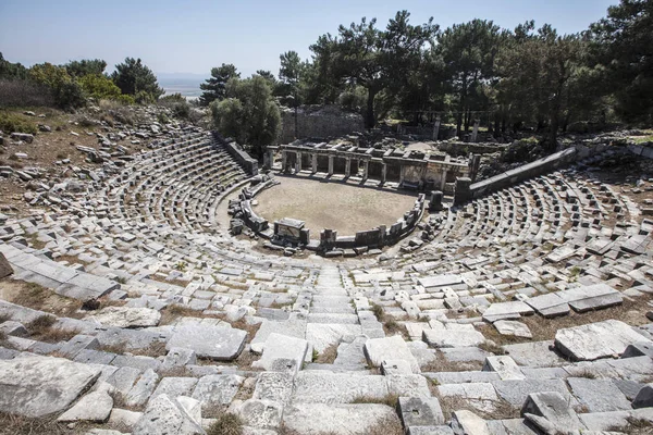 Ruinerna av den antika staden av Priene, Turkiet — Stockfoto