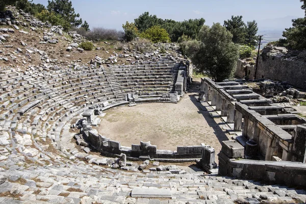 Ruinerna av den antika staden av Priene, Turkiet — Stockfoto