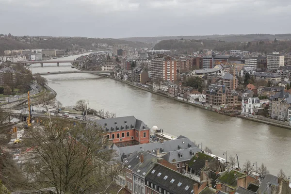 Paysage Urbain Namur Vue Citadelle Historique Namur Région Wallonie Belgique — Photo